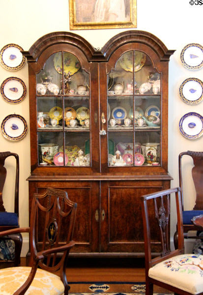 Sideboard in William & Mary style (18th C) at Chepstow. Newport, RI.