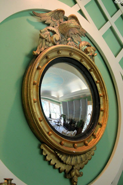 Federalist mirror (c1812-16) at Chepstow. Newport, RI.