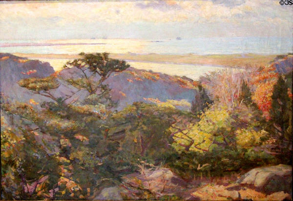 Up on Ridges of Paradise Hills painting (c1925) by Helena Sturtevant at Newport Art Museum. Newport, RI.