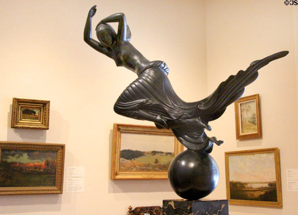 Flight of Night sculpture (1916) by Paul Manship at Newport Art Museum. Newport, RI.