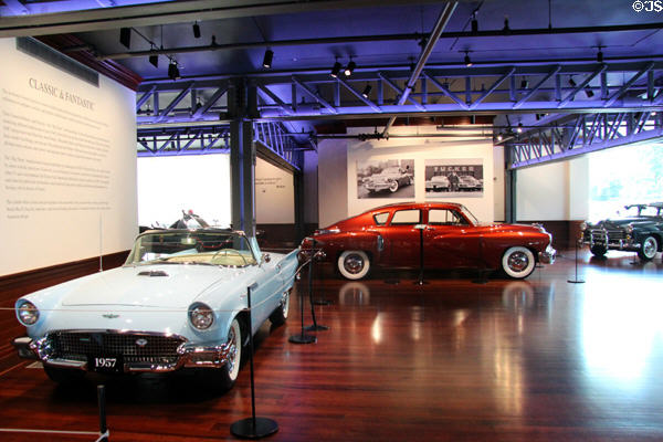 Gallery overview at Audrain Automobile Museum. Newport, RI.
