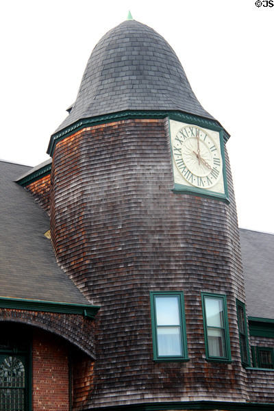 Newport Casino shingle-style clock tower. Newport, RI.