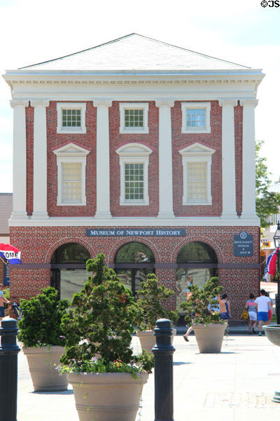 Brick Market (1772) (127 Thames St.) now Museum of Newport History. Newport, RI.