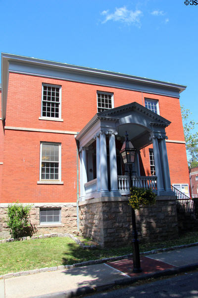 Newport Historical Society (former Seventh Day Baptist Meeting House) (1730 & 1915) (82Touro St.). Newport, RI. Architect: Richard Munday.