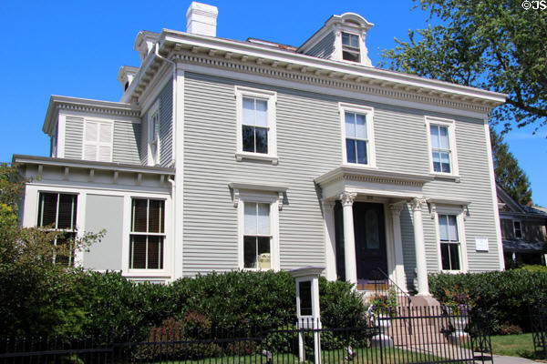 Philip Simmons House (c1865) (122 Touro St.). Newport, RI.