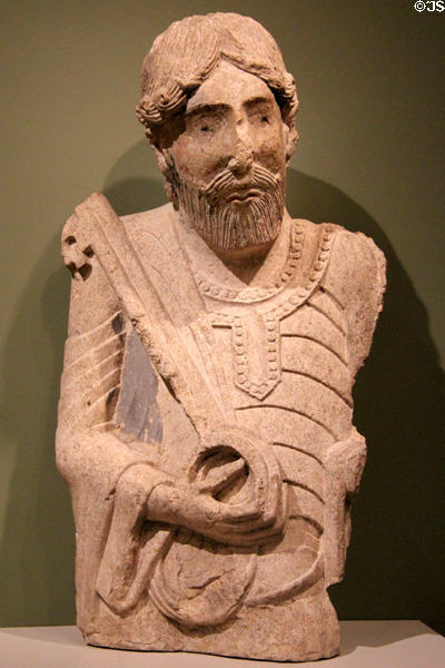 St Peter stone carving (early 12thC) from Cluny, France at RISD Museum. Providence, RI.