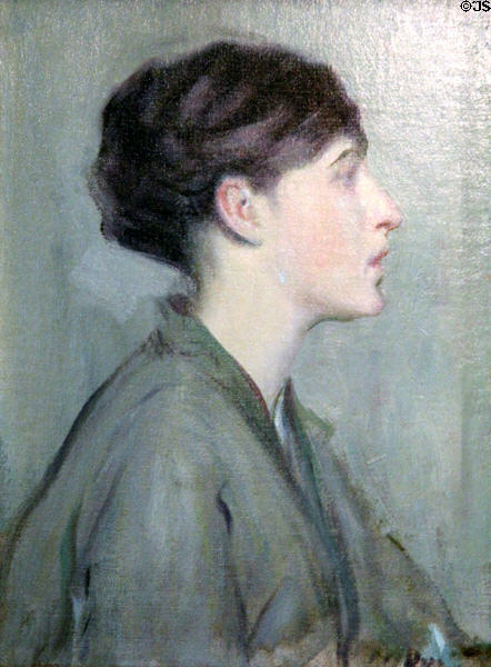 Portrait of Miss Whitten (1911) by William C. Loring at RISD Museum. Providence, RI.