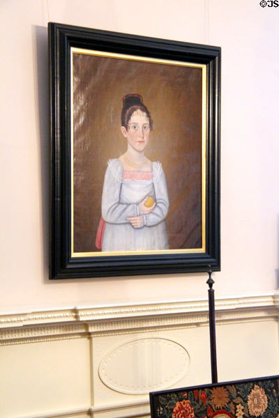 Portrait of a Young Girl (c1808-21) by John Brewster at RISD Museum. Providence, RI.