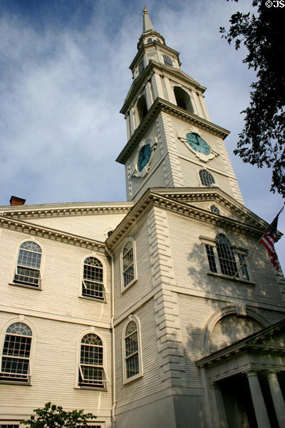First Baptist Meeting House (1774-5) (75 North Main St.). Providence, RI. Architect: Joseph Brown. On National Register.