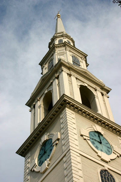 First Baptist Meeting House spire 56m 185 ft. Providence, RI.