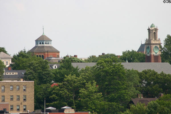 College hill with Robinson Hall & Carrie Tower of Brown University. Providence, RI.