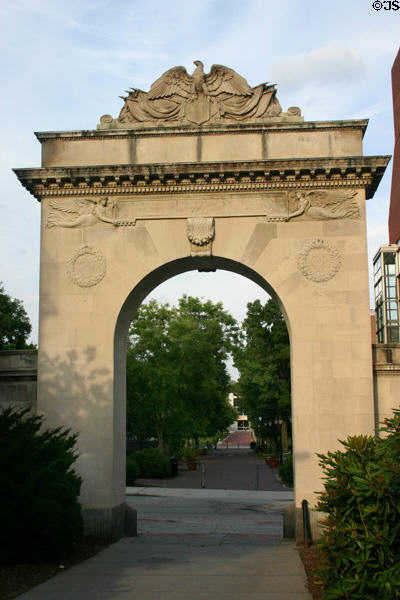 Soldiers Memorial Arch (1921) dedicated to Brown University alums killed in World War I. Providence, RI.
