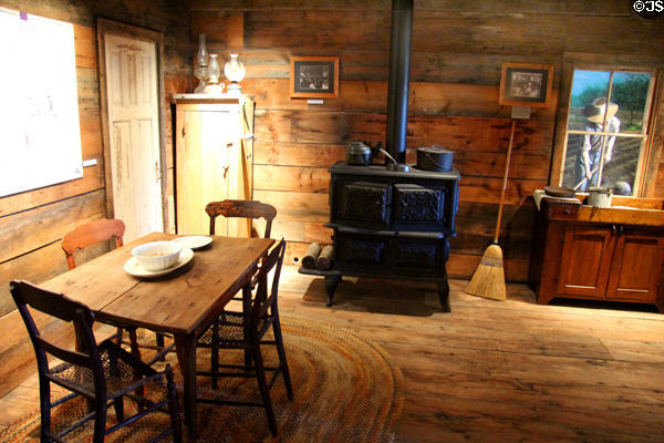Replica of Quebec farm kitchen at Museum of Work & Culture. Woonsocket, RI.