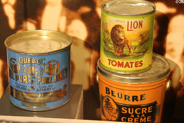 French Canadian canned goods at Museum of Work & Culture. Woonsocket, RI.