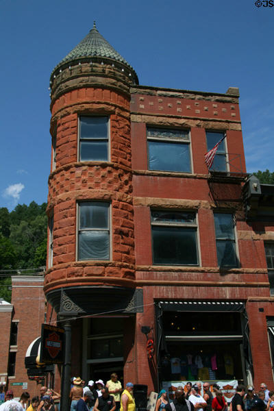 Fairmont Hotel (1898) (former Mansion House) with round corner tower. Deadwood, SD.