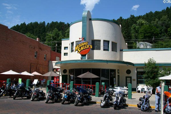 Mustang Sally's converted Art Deco building (634 Main St.). Deadwood, SD.