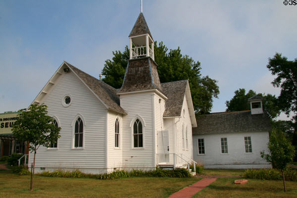 Farwell Methodist Church (1908) at Dakota Discovery Museum. Mitchell, SD.