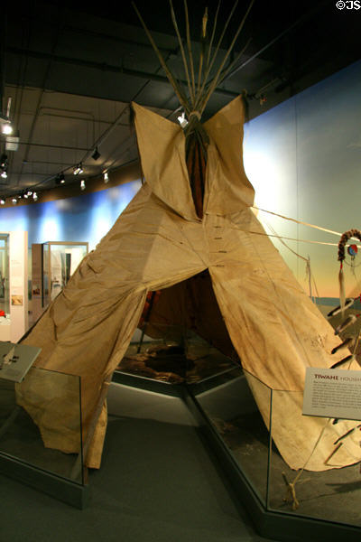 Tipi at South Dakota State Historical Society Museum. Pierre, SD.