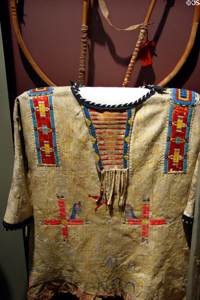 War shirt (c1880) at South Dakota State Historical Society Museum. Pierre, SD.