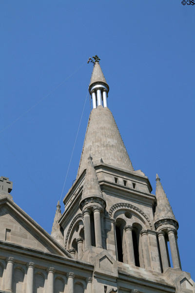Conical tower of St. Joseph Cathedral. Sioux Falls, SD.