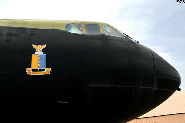 Nose of Douglas B-52D Stratofortress at South Dakota Air & Space Museum. SD.
