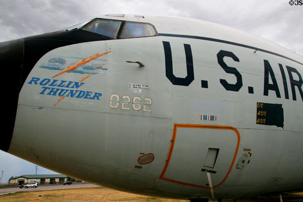 Nose of Boeing EC-135 Stratotanker at South Dakota Air & Space Museum. SD.