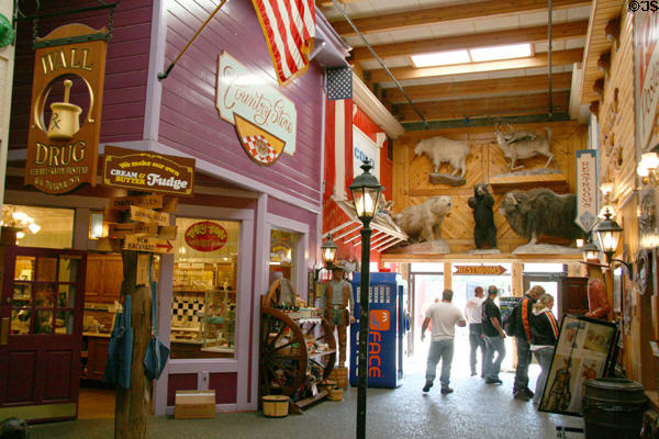 Frontier village recreated in Wall Drug Store. Wall, SD.
