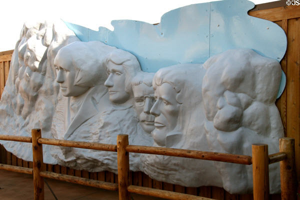 Model of Mount Rushmore in Wall Drug Store. Wall, SD.
