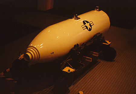 Replica of B-83 thermonuclear bomb at Oak Ridge American Museum of Science & Technology. Oak Ridge, TN.