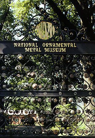 Gates of National Ornamental Metal Museum. Memphis, TN.