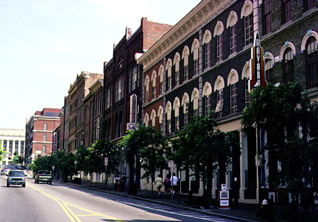 Nashville heritage streetscape on 2nd Av. Nashville, TN.