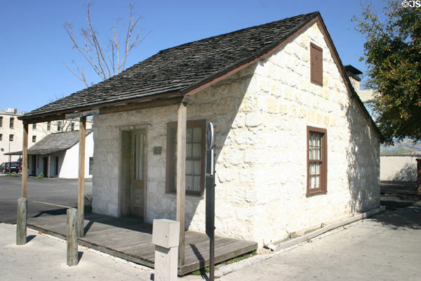 O.Henry adobe house (1855), where author William Sidney Porter published his Rolling Stone weekly humor newspaper in 1895-6. San Antonio, TX.