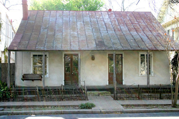 Joseph & John Ball houses (1870) (116 & 120 King William) in King William district. San Antonio, TX. Style: TX vernacular.