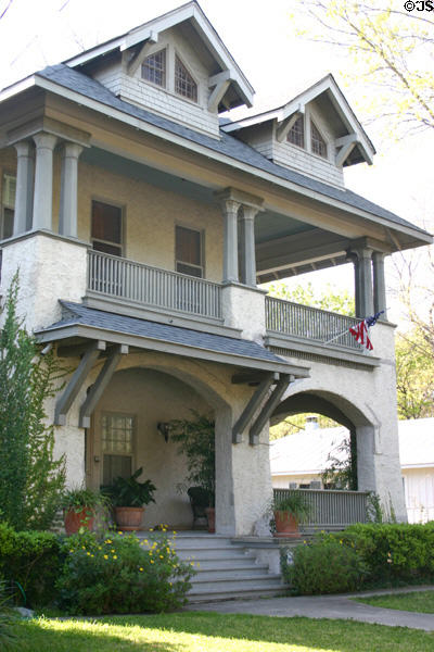 Johanna Kalteyer house (1907) (332 King William) in King William district. San Antonio, TX.
