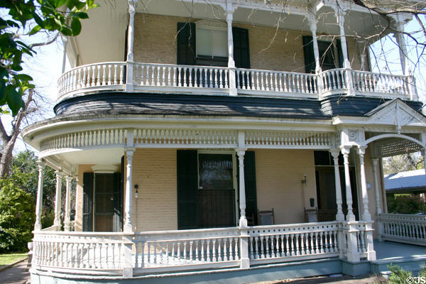 Herman Schuchard house (1892) (221 East Guenther) in King William district. San Antonio, TX. Style: Queen Anne.