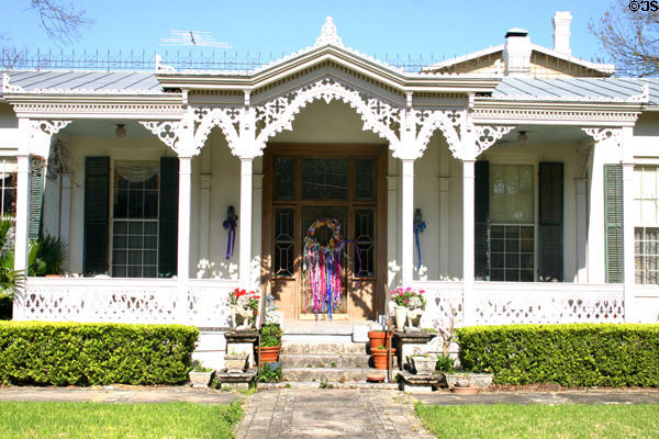 Gustav Groos house (1875) (231 Washington) in King William district. San Antonio, TX.