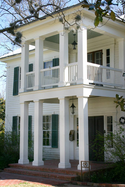 Josiah Wilbarger house (1842) (1403 Main St.). Bastrop, TX. Style: Greek Revival.
