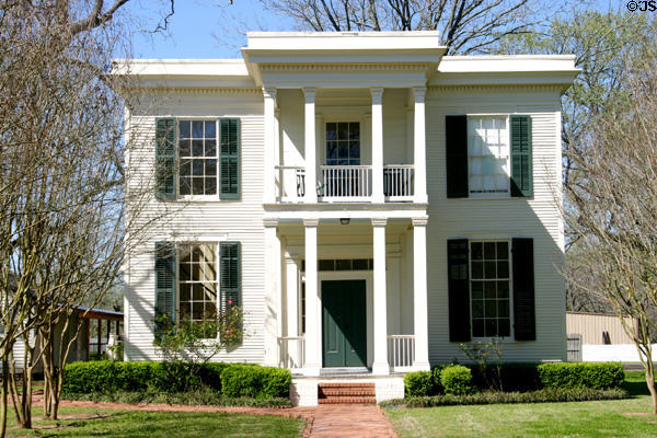 Henry Crocheran-McDowell house (1857) (1502 Wilson St.). Bastrop, TX. Style: Greek Revival.