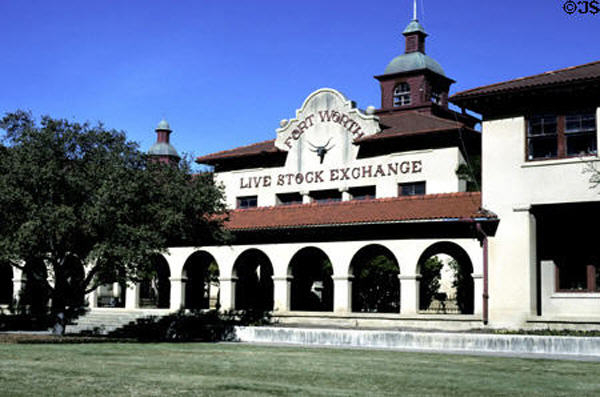 Live Stock Exchange at Stockyards National Historic District. Fort Worth, TX.