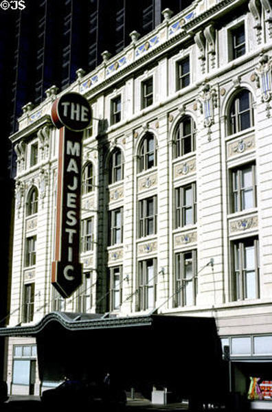 The Majestic Theater (1921) (1925 Elm St.). Dallas, TX. Architect: John Eberson.