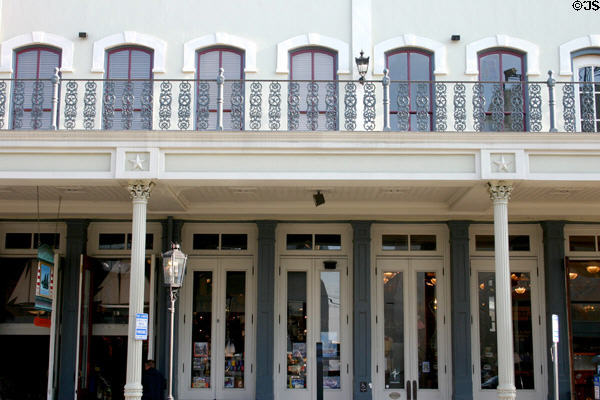 Old Galveston Square (1871) former J. Rosenfield & Co. building on The Strand. Galveston, TX. Style: Italianate.