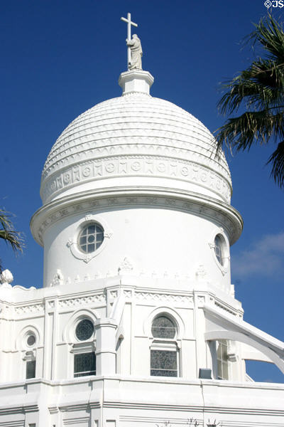 Sacred Heart Church Dome (1915). Galveston, TX. Architect: Nicholas J. Clayton.