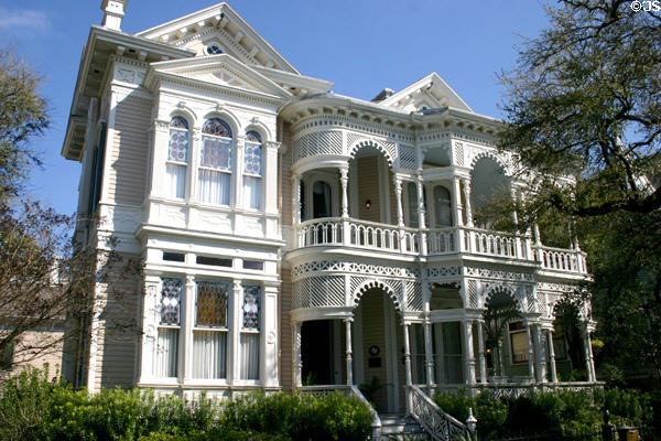 Sonnentheil house (1886-7) (1826 Sealy). Galveston, TX. Style: Carpenter Italianate. Architect: Nicholas J. Clayton?.