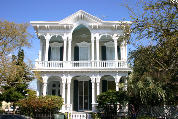 Lemuel C. Burr house (1876) (1228 Sealy). Galveston, TX. Style: Classical & Italianate. Architect: Nicholas J. Clayton.