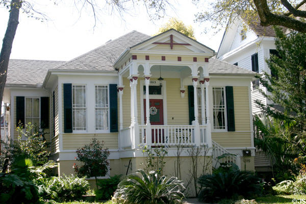 Elevated cottage (c1900) (1015 Church). Galveston, TX.