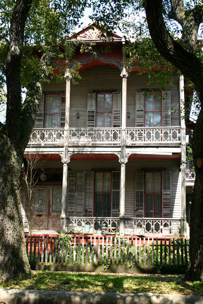 Rudolph Kruger house (1888) (1628 Postoffice). Galveston, TX. Architect: Nicholas J. Clayton.
