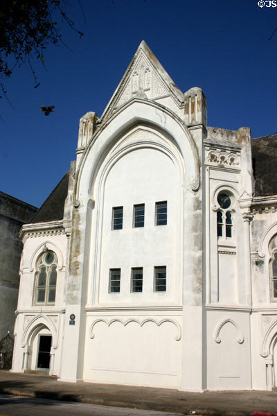 Congregation B'nai Israel Synagogue (1870) on Kempner St. now part of Masonic Temple. Galveston, TX.