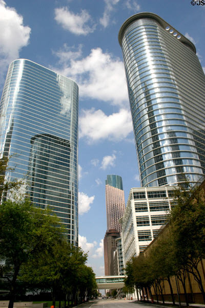 1400 Smith Street & 1500 Louisiana Street mirror each other. Houston, TX.