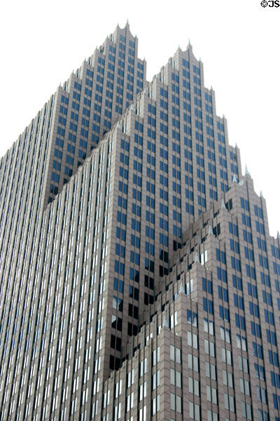 Bank of America Center gabled sections. Houston, TX.