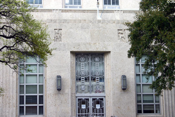City Hall doors. Houston, TX.